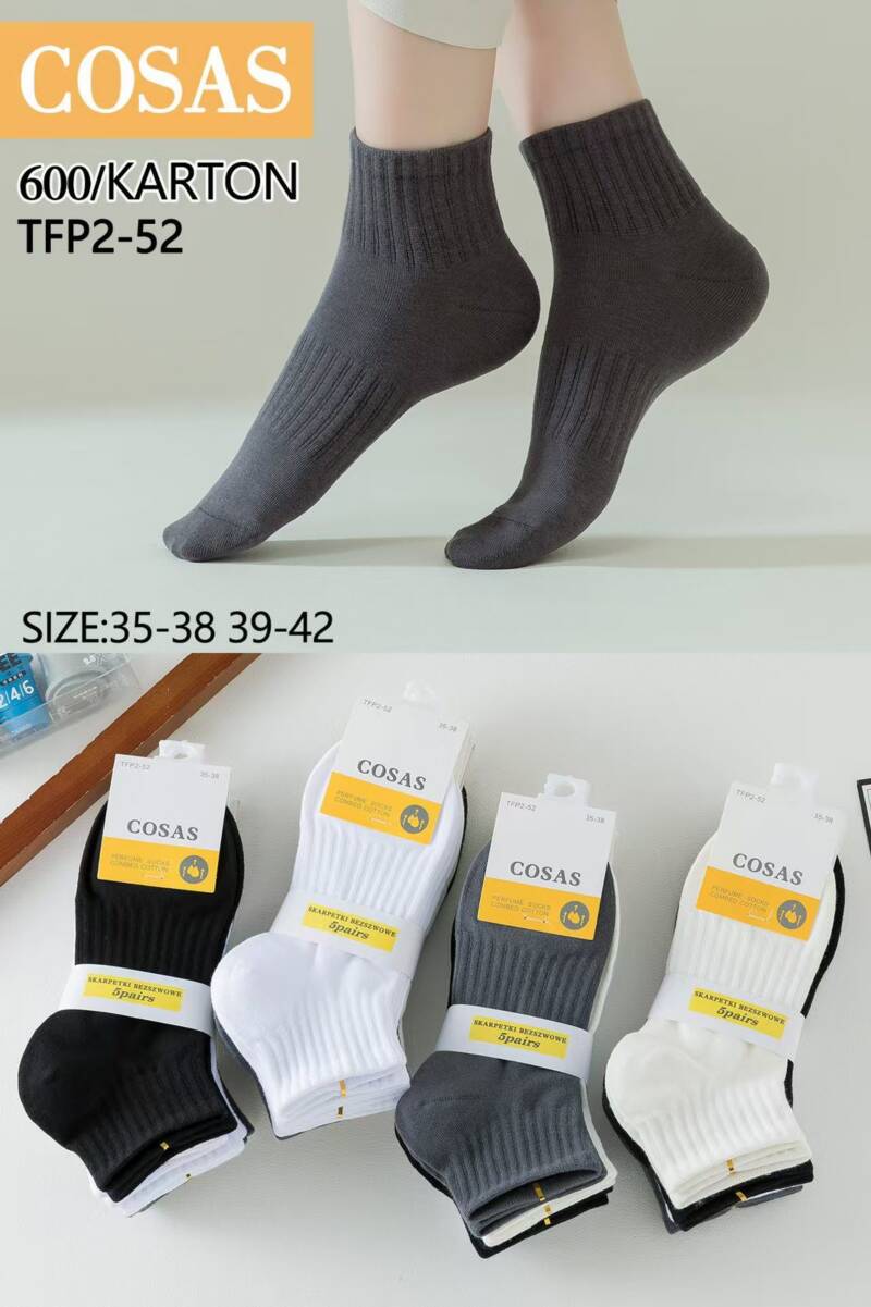 Skarpety damskie Roz 35-42, Mix kolor Paczka 40 szt